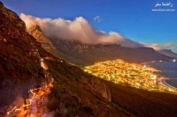 کوه تیبل یا کوهستان صاف در آفریقای جنوبی