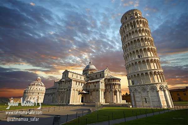 برج کج پیزا در ایتالیا | گردشگری در ایتالیا