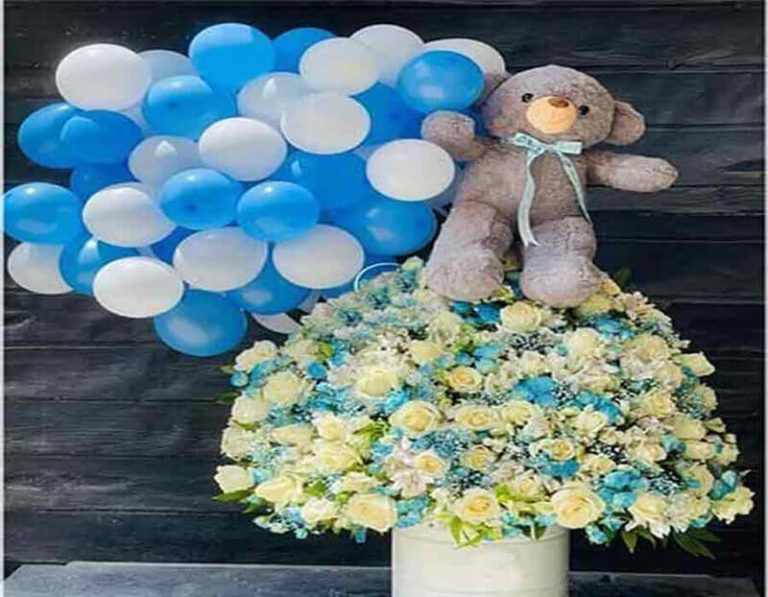 سبد گل برای تبریک تولد نوزاد